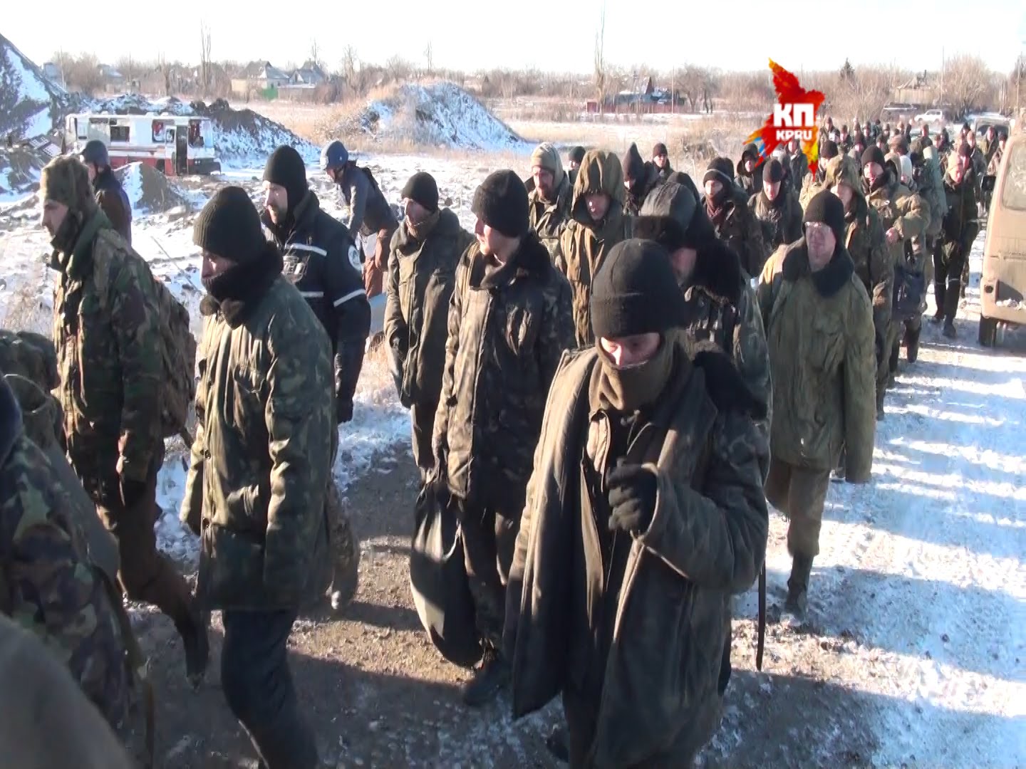 Пленные укропы. Украинские солдаты в Дебальцево. Дебальцево, 2014, каратели.